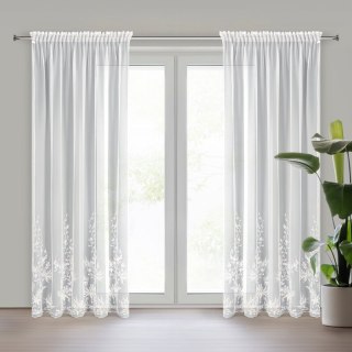 ZASŁONA GOTOWA JULIA NA TAŚMIE 140 X 270 CM BIAŁY EUROFIRANY