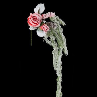 KWIAT ŚWIĄTECZNY DEKORACYJNY 229 O 25 CM ZIELONY EUROFIRANY