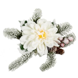 KWIAT ŚWIĄTECZNY DEKORACYJNY 231A O 29 CM ZIELONY EUROFIRANY