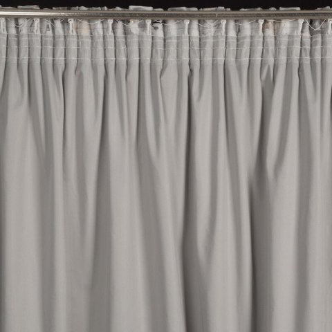 ZASŁONA GOTOWA SELENA NA TAŚMIE 140 X 270 CM SREBRNY EUROFIRANY