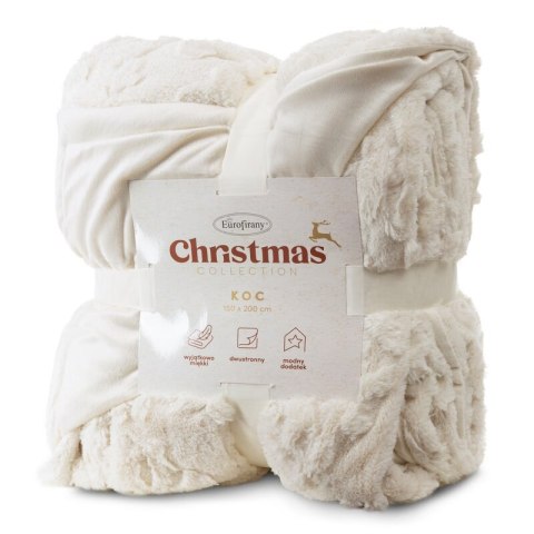KOC ŚWIĄTECZNY BLINK 150 X 200 CM KREMOWY EUROFIRANY