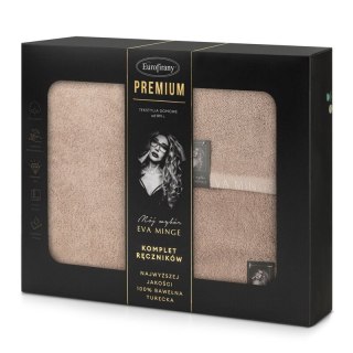 KOMPLET RĘCZNIKÓW VENUS 46 X 36 X 7 CM PUDROWY EUROFIRANY