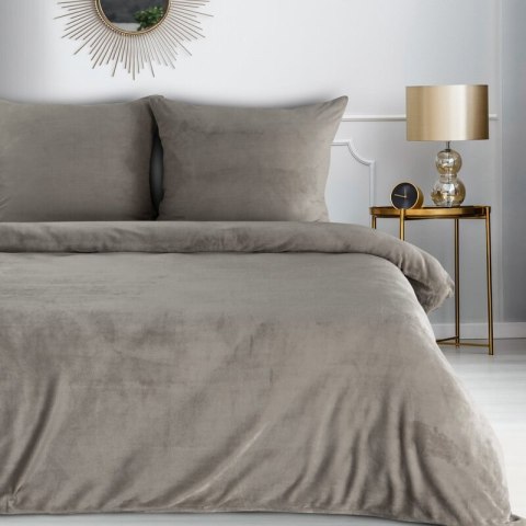 KOMPLET POŚCIELI FLANO 2 220 X 200 CM BEŻOWY EUROFIRANY