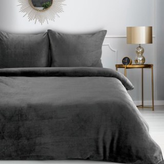 KOMPLET POŚCIELI FLANO 2 220 X 200 CM STALOWY EUROFIRANY