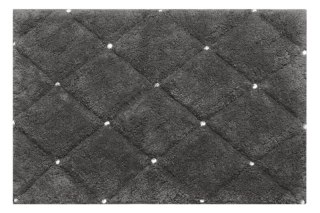 DYWANIK ŁAZIENKOWY CHIC (2) 50 X 70 CM STALOWY EUROFIRANY