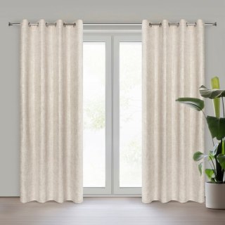 ZASŁONA GOTOWA BLANKA 140 X 250 CM BEŻOWY EUROFIRANY