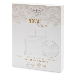 KOMPLET POŚCIELI RETRO 5 220 X 200 CM BIAŁY EUROFIRANY