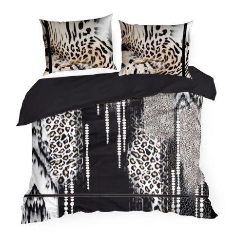 POŚCIEL EVA 22 140 X 200 CM CZARNY EUROFIRANY