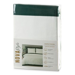 KOMPLET POŚCIELI LAURA 220 X 200 CM BIAŁY EUROFIRANY