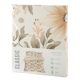 KOMPLET POŚCIELI BAWEŁNIANEJ SONIA 31 220 X 200 CM JASNOKREMOWY EUROFIRANY