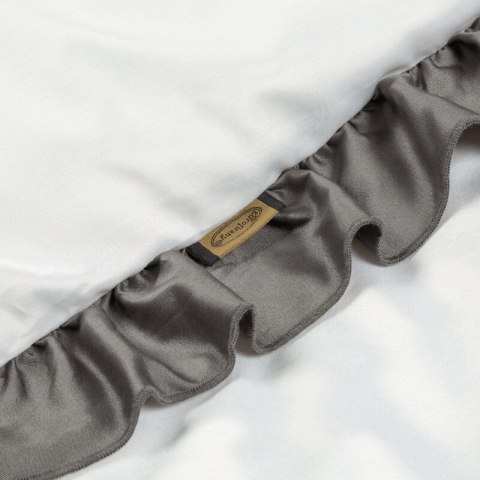 KOMPLET POŚCIELI ELIZA 220 X 200 CM BIAŁY EUROFIRANY