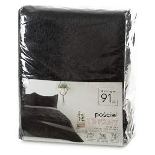 POŚCIEL D91 TIFFANY 220 X 200 CM CZARNY EUROFIRANY