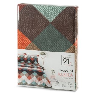 POŚCIEL D91 ALEXA 220 X 200 CM BRĄZOWY EUROFIRANY