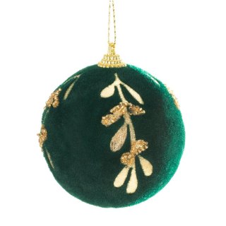 BOMBKA CHOINKOWA FI 8 CM CIEMNOZIELONY EUROFIRANY