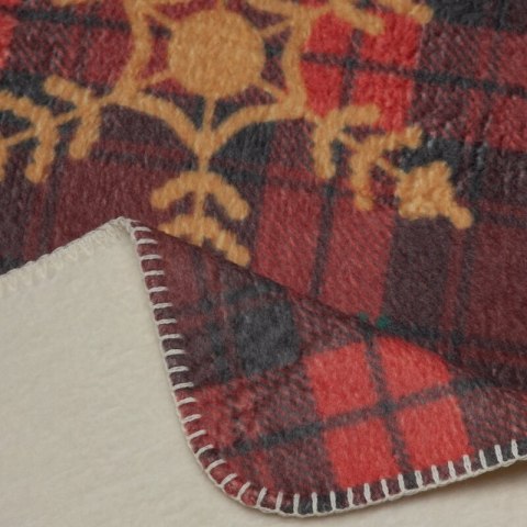 KOC ŚWIĄTECZNY CHERRY 200 X 220 CM CZERWONY EUROFIRANY