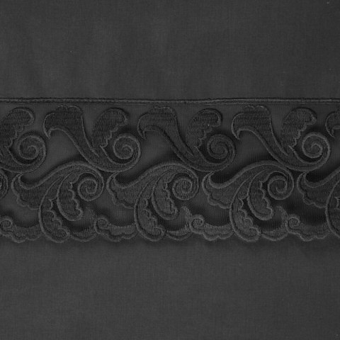 KOMPLET POŚCIELI BAWEŁNIANEJ LANA3 160 X 200 CM CZARNY EUROFIRANY