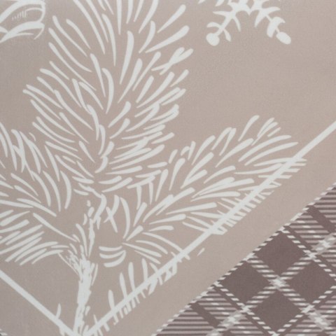 OBRUS ŚWIĄTECZNY HOLLY 85 X 85 CM BEŻOWY EUROFIRANY