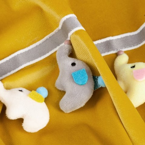 ZASŁONA GOTOWA KIDS 1 140 X 250 CM MUSZTARDOWY EUROFIRANY