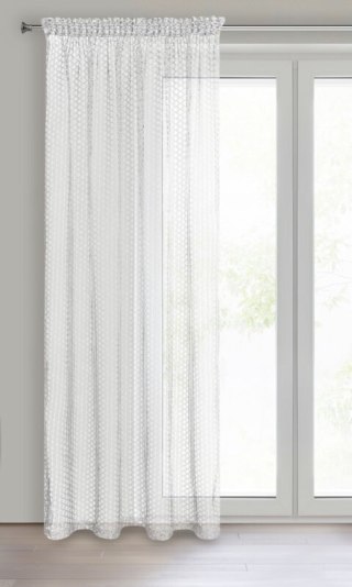 FIRANA GOTOWA AIDEN NA TAŚMIE 140 X 270 CM BIAŁY EUROFIRANY