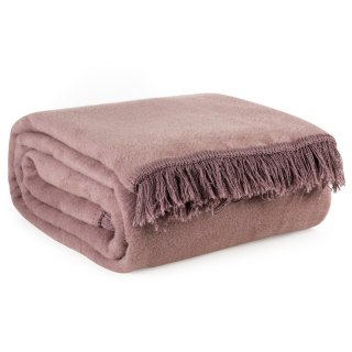 KOC AKRYL 220 X 240 CM PUDROWY RÓŻ EUROFIRANY