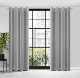 ZASŁONA GOTOWA ADELA 140 X 250 CM STALOWY EUROFIRANY