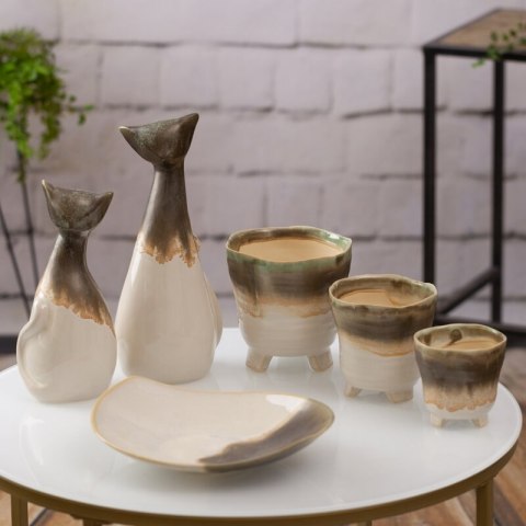 LAMPA DEKORACYJNA KATIA (01) O 28 X 73 CM KREMOWY EUROFIRANY