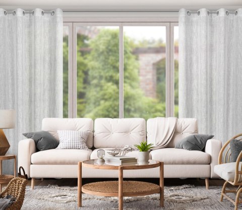 ZASŁONA GOTOWA AGNES 140 X 250 CM POPIELATY EUROFIRANY