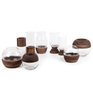 ŚWIĄTECZNE SZKŁO DEKORACYJNE GRACE1 (01) FI 17 X 34 CM BIAŁY EUROFIRANY