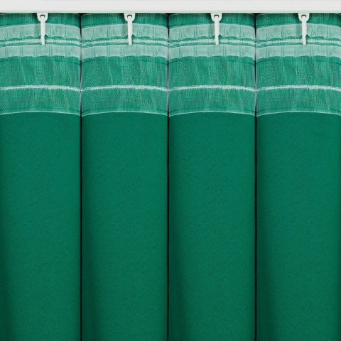 ZASŁONA GOTOWA MILAN NA TAŚMIE 140 X 300 CM CIEMNOZIELONY EUROFIRANY