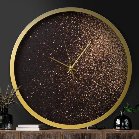 ZEGAR DEKORACYJNY 20 O 78 X 6 CM CZARNY EUROFIRANY