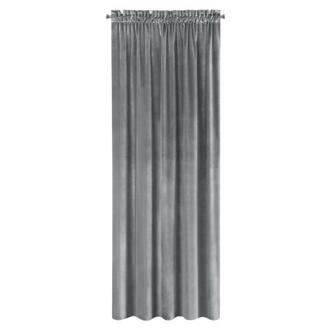 ZASŁONA GOTOWA SAMANTA NA TAŚMIE 140 X 270 CM GRAFITOWY EUROFIRANY