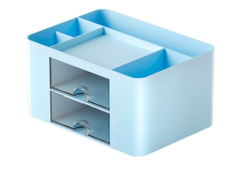 Organizer Do Przechowywania Na Biurko Szufladki Niebieski LEAN