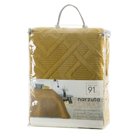 NARZUTA D91 ALARA 2 220 X 240 CM MUSZTARDOWY EUROFIRANY