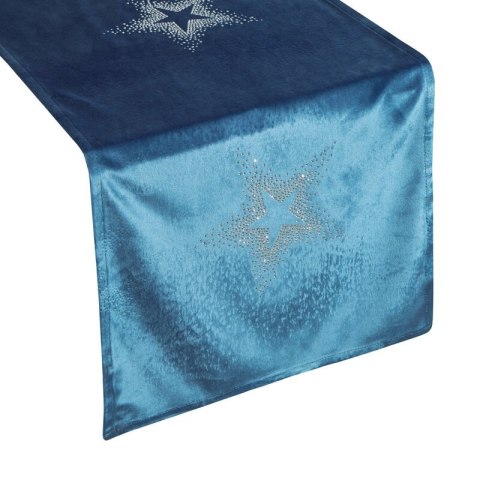 OBRUS ILONA 40 X 140 CM GRANATOWY EUROFIRANY