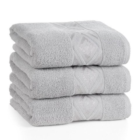 RĘCZNIK AZARI (02) 50 X 90 CM SREBRNY EUROFIRANY