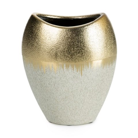 WAZON DEKORACYJNY MAX 18 X 10 X 21 CM KREMOWY EUROFIRANY