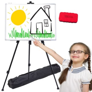 Zestaw Tablica Magnetyczna 90x60cm na Stojaku Pisaki Gąbka LEAN