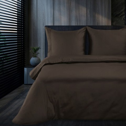 POŚCIEL ELEGANT1G 140 X 200 CM BRĄZOWY EUROFIRANY