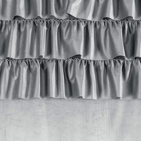 ZASŁONA GOTOWA AURA 140 X 250 CM SREBRNY EUROFIRANY