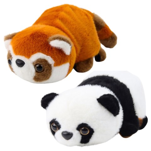 Pluszowa Maskotka Przytulanka Panda Czerwona Klasyczna 2w1 22cm LEAN Toys