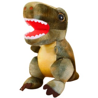 Pluszowa Maskotka Przytulanka Dinozaur Z Teksturą Skóry Zielony 32cm LEAN Toys