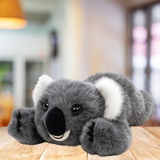 Pluszowa Maskotka Przytulanka Leżący Miś Koala Szary 30cm LEAN Toys