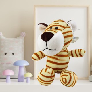 Pluszowa Maskotka Przytulanka Tygrys Z Przyssawką Kremowy 23 x 12 cm LEAN TOYS