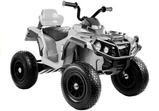 Quad na Akumulator BDM0906 Pompowane Koła Biały LEAN CARS