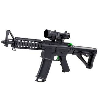 Karabin Szturmowy Na Kulki Wodne Hydrożelowe Celownik Okulary Czarny 86cm LEAN Toys