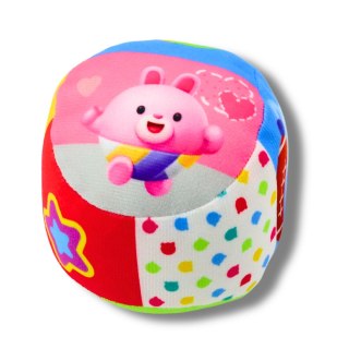 Miękka Piłka Z Grzechotką Dla Malucha Kolorowa 9cm LEAN TOYS