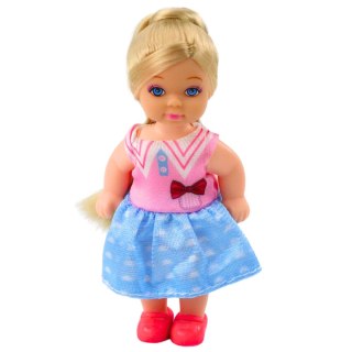 Zestaw Mini Laleczka Z Dwoma Pieskami Legowisko Miski Z Karmą LEAN Toys