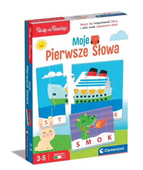 Gra edukacyjna Puzzle Moje Pierwsze Słowa Uczę się Bawiąc Język Polski Clementoni 50770 Clementoni
