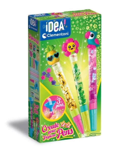 Idea Art Zestaw Mini Fabryka Tropikalnych Długopisów Clementoni 18830 Clementoni