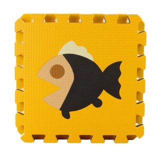 Miękkie Puzzle Mata Edukacyjna Pianka EVA Zwierzęta Brązowe 16 el. LEAN Toys